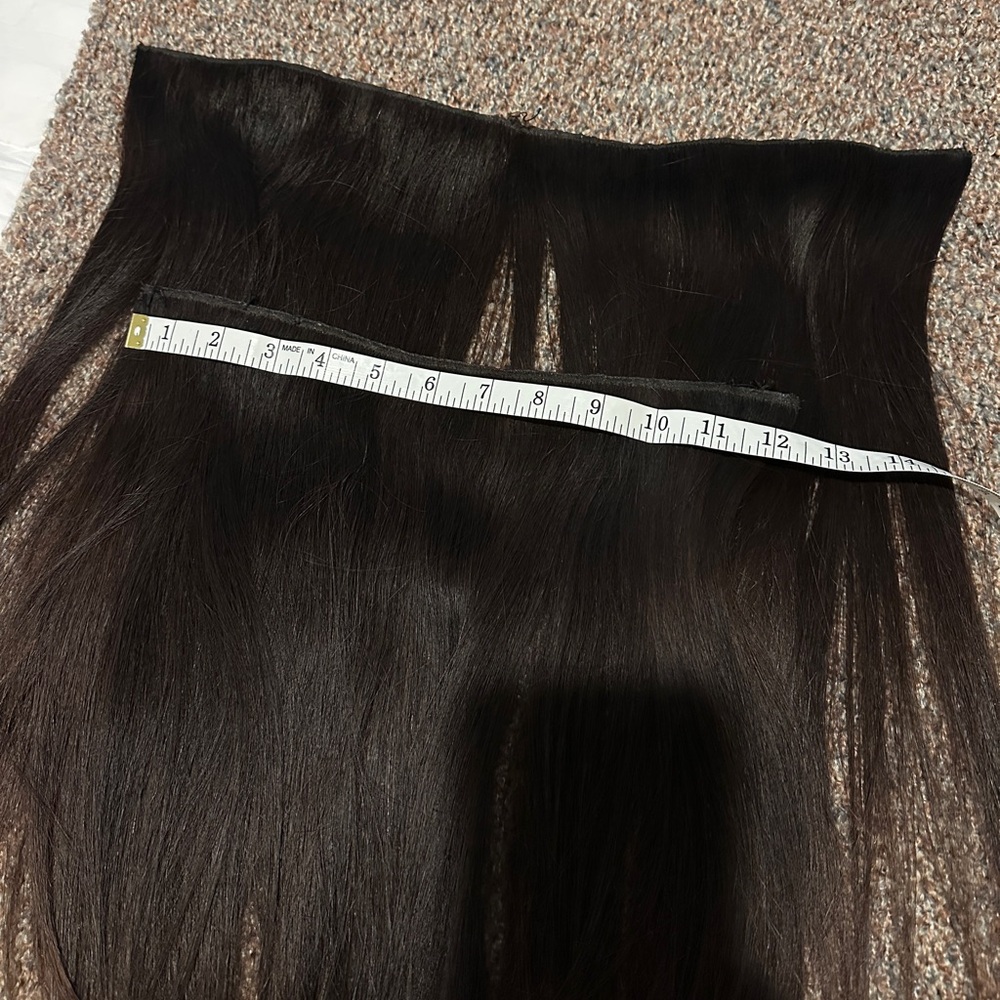 BELLAMI Professional Flex Weft Hair Extensions Dark Brown - Picture 4 of 5